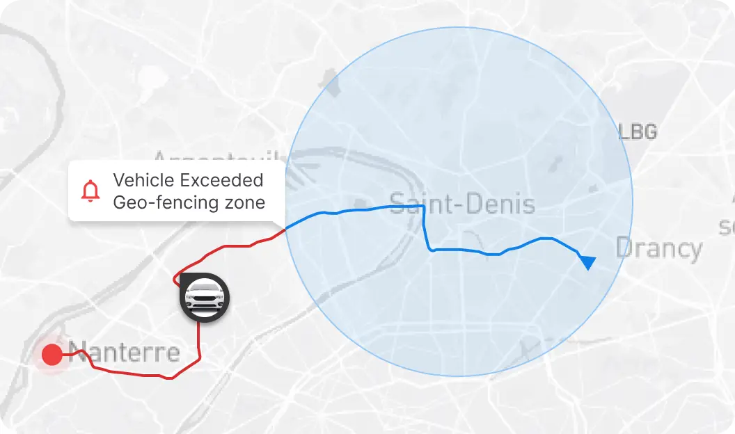 carte de géolocalisation - Gestion de Flotte - Optimisation et Suivi