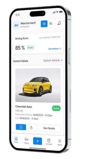 application mobile d'auto-partage - Car Sharing - Partage de Véhicules Simplifié